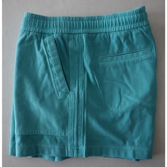 Athleta 988047-03 Women's Sz Small Turquoise Cotton Blend Farrallon Shorts - Picture 6 of 8
